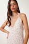 Patterned Summer Viscose Dress Pudra Lhf0031 - 4
