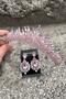 Alyce Pink Bridal Henna Crown Special Occasion Accessory Women's Crown and Wide Shuttle Earrings Set - 3