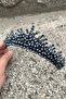 Alyce Navy Blue Bridal Henna Tiara Special Occasion Accessory Women's Crown Hair Accessory – Crown, Crystal Stone - 3