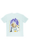 Lenithra Dragon Ball Vegeta Anime Back Printed Unisex Oversize White T-Shirt - 2