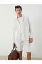 Regular Fit Long Sleeve Linen Blended Men's Shirt