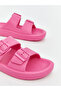 Fuchsia Double Striped Girl's Slippers - 3