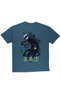 Lenithra Jujutsu Kaisen Gojo Anime Back Printed Unisex Oversize Smoked T-Shirt - 2