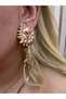 Sallantili Moon Sun Gold Imported Earrings - 3