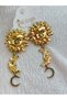Sallantili Moon Sun Gold Imported Earrings - 6