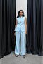 Blue London Vest Pants Suit