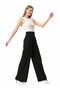 Women's Velcro Closure High Waist Lycra Palazzo Pants