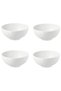 4 Pieces White Bowl Diameter 16 cm Set of 4 Soup Salad Nut Bowl White Porcelain