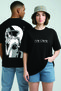 Lenithra One Piece Luffy Anime Back Printed Unisex Oversize Black T-Shirt