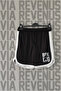 Boxing Printed Sports Training Shorts with Piping Detail