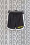 Fake Taxi Text Printed Sports Training Shorts with Piping Detail