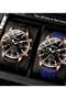 Navy Blue Men's Watch.Father's Day Heduway.Special Occasion Gift - 4