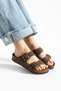 Fuga Comfort Brown Unisex Double Buckle Slippers – Orthopedic, Lightweight, Non-Slip Sole - 2