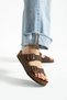 Fuga Comfort Brown Unisex Double Buckle Slippers – Orthopedic, Lightweight, Non-Slip Sole - 4