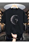 Unisex Moon Digger Printed Oversize Crew Neck T-Shirt