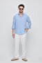 Men's Oversize Cut Linen Shirt - 3