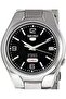 Men's Black Dial Stainless Steel Band Watch - SNK623K1 - 2