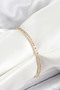 Ieg ™   Brass Zircon Stone Thin Waterway Model Gold Color Women's Bracelet - Tj-Bb7034 Nvdn-Rsirg3465
