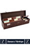 Luxery Family Home Friend Coffee Cafe Game Durable Erasable 101 Okey Set with Special Lock Bag - 2