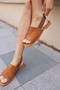 Raggi̇o Women's Taba Suet Back Rubber Detail Slippers - 5