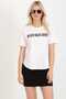 High-Low Round Hem Short Sleeve Crew Neck Printed T-Shirt - 2