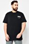 Men Crew Neck Short Sleeve Graphic Print T-Shirt, Black