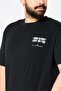 Men Crew Neck Short Sleeve Graphic Print T-Shirt, Black - 3