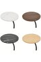 Corner Accent Side Table, Sofa Coffee Table, Nightstand, Sofa Side Snack Table, Bedside End Table, L - 6