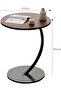 Corner Accent Side Table, Sofa Coffee Table, Nightstand, Sofa Side Snack Table, Bedside End Table, L - 2
