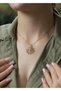 Sihra Accessories Steel Eyelash Eye Necklace Gold Color Necklace - 3