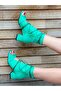 صندل صيفي بكعب 5 سم من SMILE GREEN SUEDE - 3