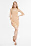 Women's Strappy Ribbed Knitted Dress - 4