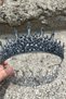 Catalina Navy Blue Bridal Henna Crown Special Occasion Accessory Women's Crown Hair Accessory – Crown, Crystal Stone - 3