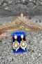 Daniela Gold Bridal Henna Crown Special Occasion Accessory Women's Crown and Wide Shuttle Earrings Set
