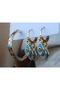 Zircon Stone Evil Eye Set of 3 Steel Hoop Earrings