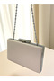 Sand Color Matte Skin Leather Pearl Handle Women Evening Dress Bag Wedding Engagement Graduation - 7