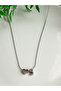 Minimal Letter Necklace with Stainless Steel Thin Chain Heart (Indicate Letter from Ask Question) - 2
