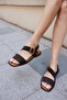 Poster Women's Brown Real Leather Suet Sandals