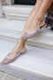 Carro Women Beige Genuine Leather Suede Mini Heel Sandals - 4