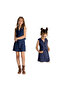 Girl's Button Closure Lined Linen Vest Elastic Waist Linen Shorts Skirt Suit - 4