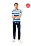 Young Men's Navy Blue Trousers 8S3661Z6