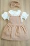 X Silk Atlas Baby Girl and Child Shirt Suspender Muslin Dress