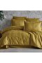 100% Cotton Satin Double Duvet Cover Set Capital V3 Mustard - 2