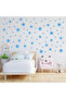 Star Wall Sticker - 2.5 - 5 - 7.5 - 10cm Mixed Sizes - 155 Pieces - 2