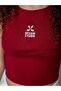 Girl's Embroidered Zero Sleeve Crop - 5