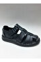 Genuine Leather Black Cirtli Daily Closed Toe Comfortable Sole Men's Sandals - 2