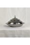 Multipurpose Use Water Drop Pattern Stainless Steel Round Serving Tray with Dome Lid