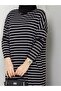 Our Striped Viscose Combed Cotton Dress with a Fabric That Doesn'T Define the Line of the Hat - 2