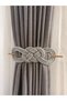 Dark Green Colored Curtain Buckle Curtain Ornament Curtain Holder Tulle Curtain Braçol Set (2 Pcs) - 3
