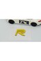 R Rosette Yellow 2.5cm Luggage Lettering Logo Coat of Arms Compatible with Volvo - 4